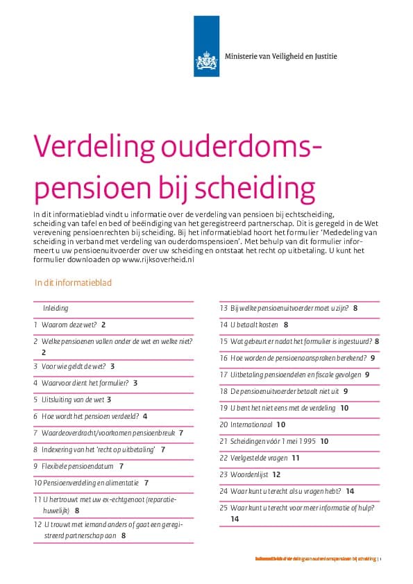 Pensioenverevening Bij Echtscheiding Scheiden Online